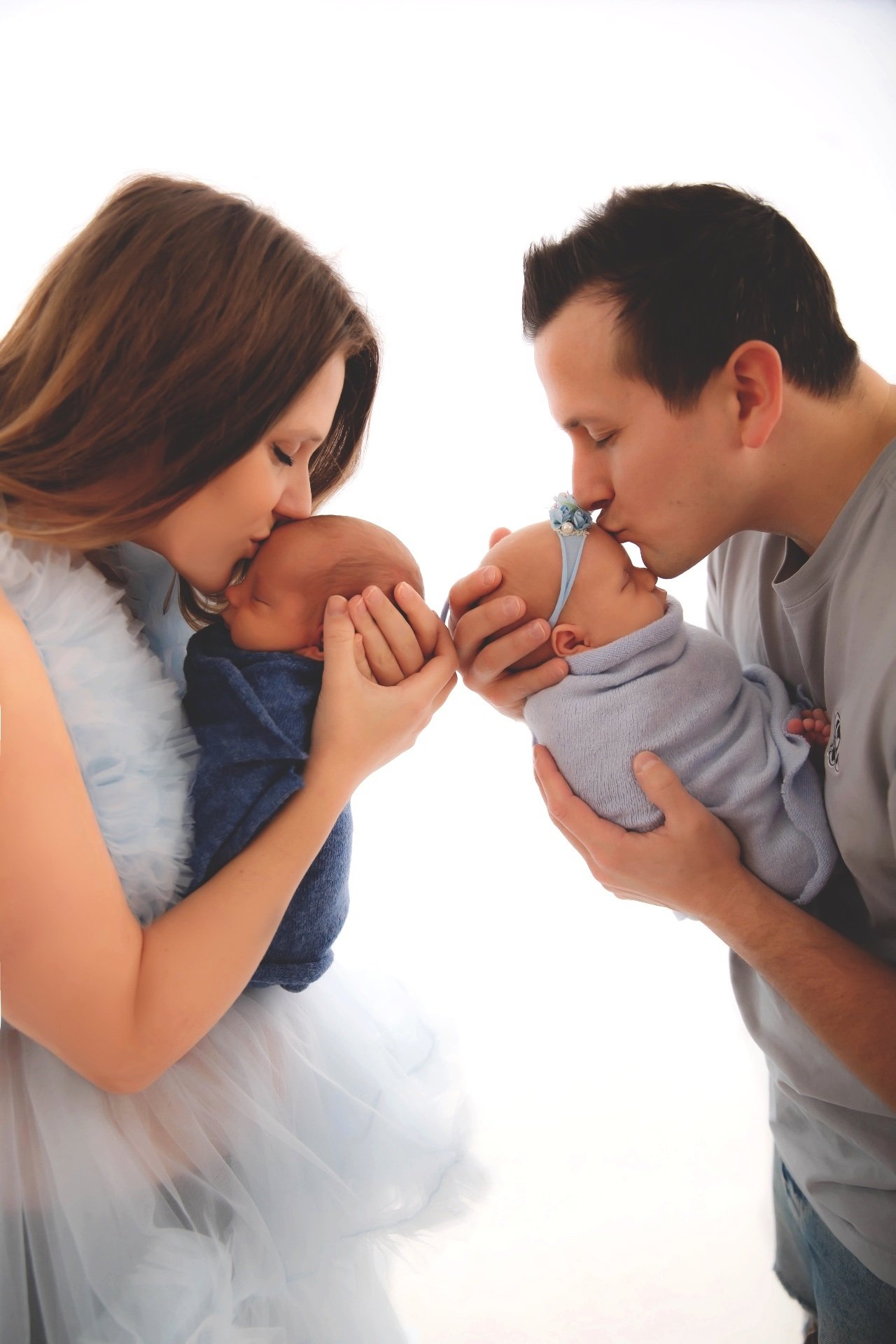 Mélisande, Arnaud et leurs jumeaux