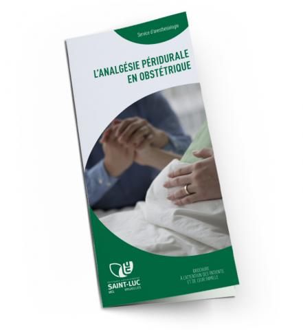 L'analgésie péridurale en obstétrique (Brochure du Service d'anesthésiologie)