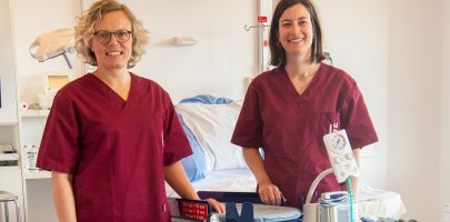 Catheline Hocq et Aurianne Van Grambezen